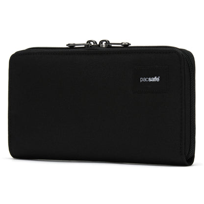Pacsafe RFIDsafe RFID blocking Continental zip wallet 11075130 Black