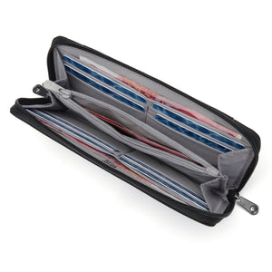 Pacsafe RFIDsafe RFID blocking Continental zip wallet 11075130 Black