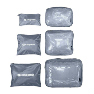 Caribee Packing Cube & Pouch 6PC set 13851 Ocean Blue