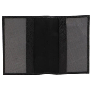 Pierre Cardin Passport Cover in leather Black