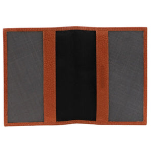 Pierre Cardin Passport Cover in leather Cognac