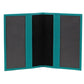 Pierre Cardin Passport Cover in leather Turquoise