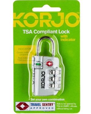 Korjo TSA Combination Indicator lock TSA72 SILVER