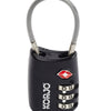 Korjo TSA Flexicable lock TSAFC Black or Silver - Black