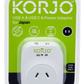 Korjo Adaptor USB A+C Power Adaptor USBACJA for Japan