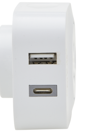 Korjo Adaptor USB A+C Power Adaptor USBACAU for Australia