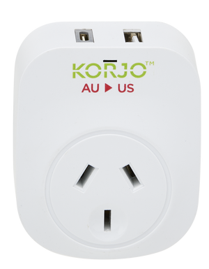 Korjo Adaptor USB A+C Power Adaptor USBACUS for USA