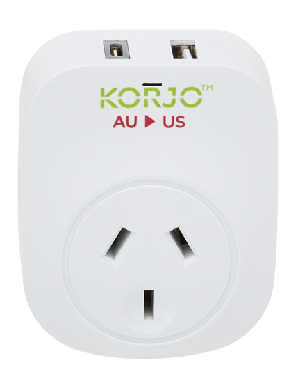 Korjo Adaptor USB A+C Power Adaptor USBACUS for USA