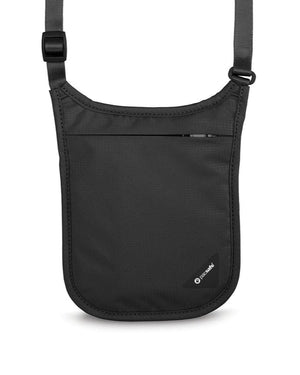 Pacsafe COVERSAFE V75 RFID blocking neck pouch Black