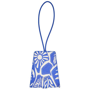 Faux Leather Luggage tag 17VLBO Blue Oasis