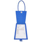 Faux Leather Luggage tag 17VLBO Blue Oasis