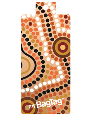 My bag tag Twin pack ABORIGINAL ART