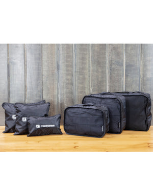 Caribee Packing Cube & Pouch 6PC set 1385 Black