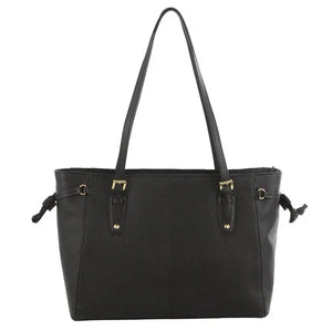 Pierre Cardin Leather Tote Handbag 3660 Black