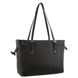 Pierre Cardin Leather Tote Handbag 3660 Black