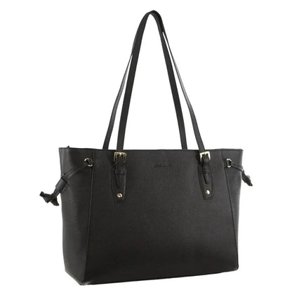 Pierre Cardin Leather Tote Handbag 3660 Black