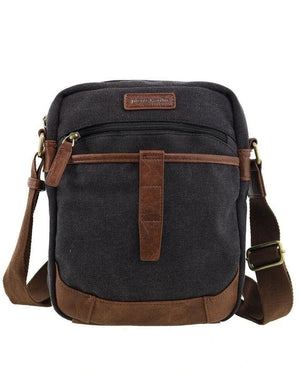 Pierre Cardin Canvas Shoulder bag 4134 Black