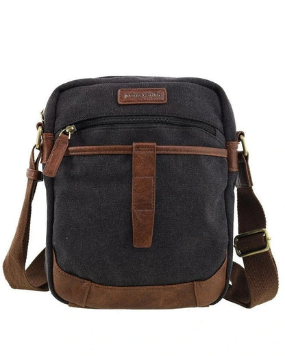 Pierre Cardin Canvas Shoulder bag 4134 Black