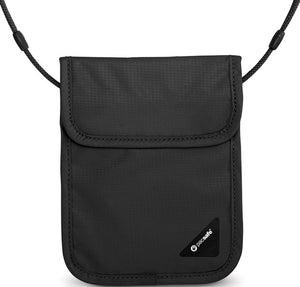 Pacsafe COVERSAFE X75 anti-theft RFID blocking neck pouch 10148100 Black