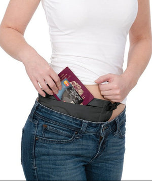 Pacsafe COVERSAFE V100 RFID blocking waist wallet Grey