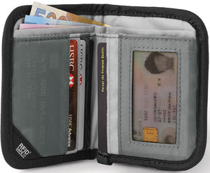 Pacsafe RFIDsafe V50 Anti-theft RFID blocking compact bi-fold wallet 10551100 Black