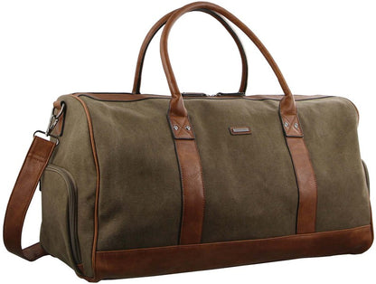 Pierre Cardin Canvas overnight duffle 2581 BROWN / KHAKI