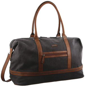 Pierre Cardin Canvas overnight duffle 2578 BLACK