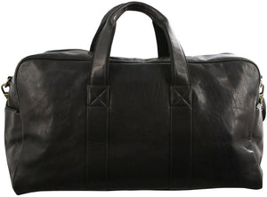 Pierre Cardin Leather overnight duffle 2825 BLACK