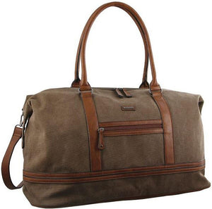 Pierre Cardin Canvas overnight duffle 2578 BROWN / KHAKI