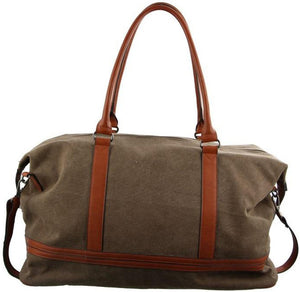 Pierre Cardin Canvas overnight duffle 2578 BROWN / KHAKI