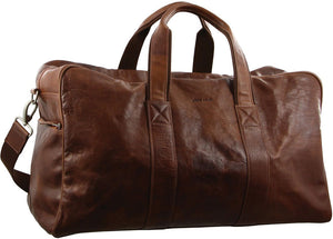 Pierre Cardin Leather overnight duffle 2825 CHESTNUT