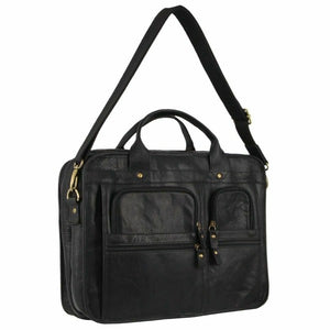 Pierre Cardin Leather briefcase PC3135 BLACK