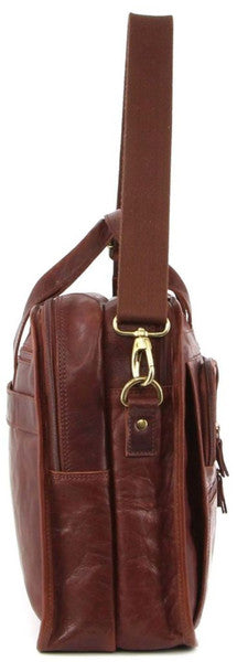 Pierre Cardin Leather briefcase PC3135 CHESTNUT