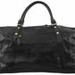 Pierre Cardin Leather overnight duffle 2824 BLACK