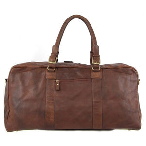 Pierre Cardin Leather overnight duffle 3139 CHOCOLATE