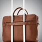 Samsonite Classic Leather Toploader Cognac