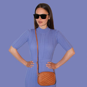 Gabee Magnolia quilted leather crossbody LW67226 Blue
