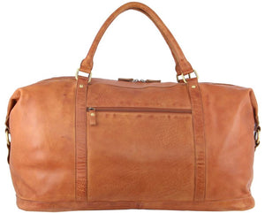 Pierre Cardin Leather overnight duffle 3134 COGNAC