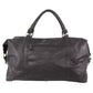 Pierre Cardin Leather overnight duffle 3134 BLACK