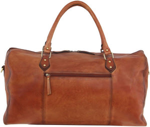 Pierre Cardin Leather overnight duffle 3335 COGNAC