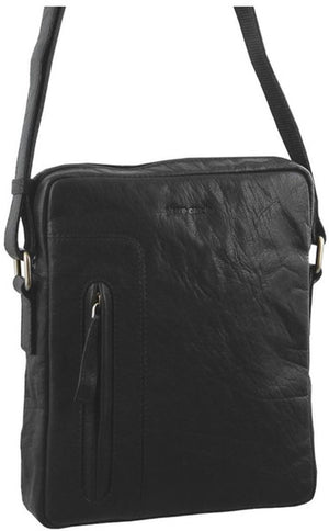 Pierre Cardin Leather shoulder bag PC2794 BLACK