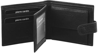 Pierre Cardin Leather wallet with coin pouch PC2815 BLACK