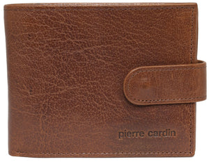 Pierre Cardin Leather wallet with coin pouch PC2815 CHESTNUT