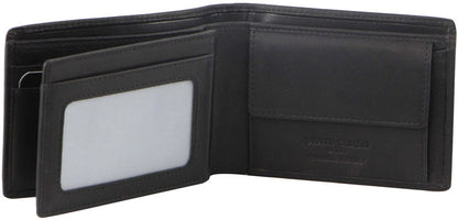 Pierre Cardin Leather wallet with coin pouch PC3309 BLACK