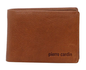 Pierre Cardin Leather wallet with coin pouch PC3309 TAN