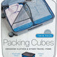 Go Travel 285 Packing cubes large Twin Pack Blue