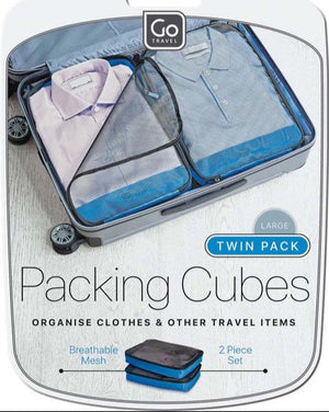 Go Travel Packing cubes large Twin Pack 285 Blue