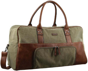 Pierre Cardin Canvas overnight duffle 2887 BROWN / KHAKI