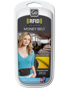 Go Travel 675 RFID blocking money belt Black