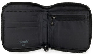 Pacsafe RFIDsafe RFID blocking Zip around wallet 11050100 Black